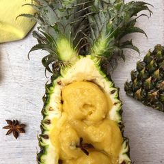 A picture of Pineapple star anise granita.