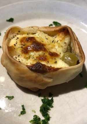 Una foto de Super fast Olives & cheese(Tartines de aceitunas y queso)