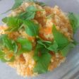 Bulgur con salsa de zanahoria enriquecido con Agua de mar