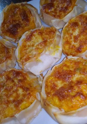 Una foto de Tarteletas de calabaza y choclo