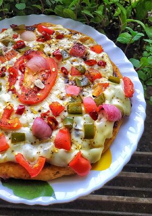 A picture of Veggies Delight Pizza.