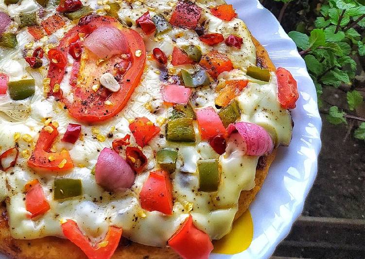 Recipe of Homemade Veggies Delight Pizza