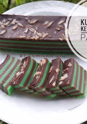 Foto resep Lapis coklat pandan kenari
