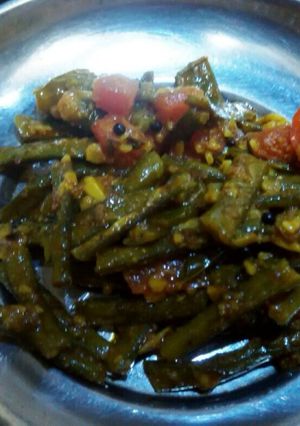 A picture of Gavar ki Sabji.