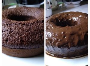 Una foto de Torta de chocolate bañada en choco😋🍫🍫