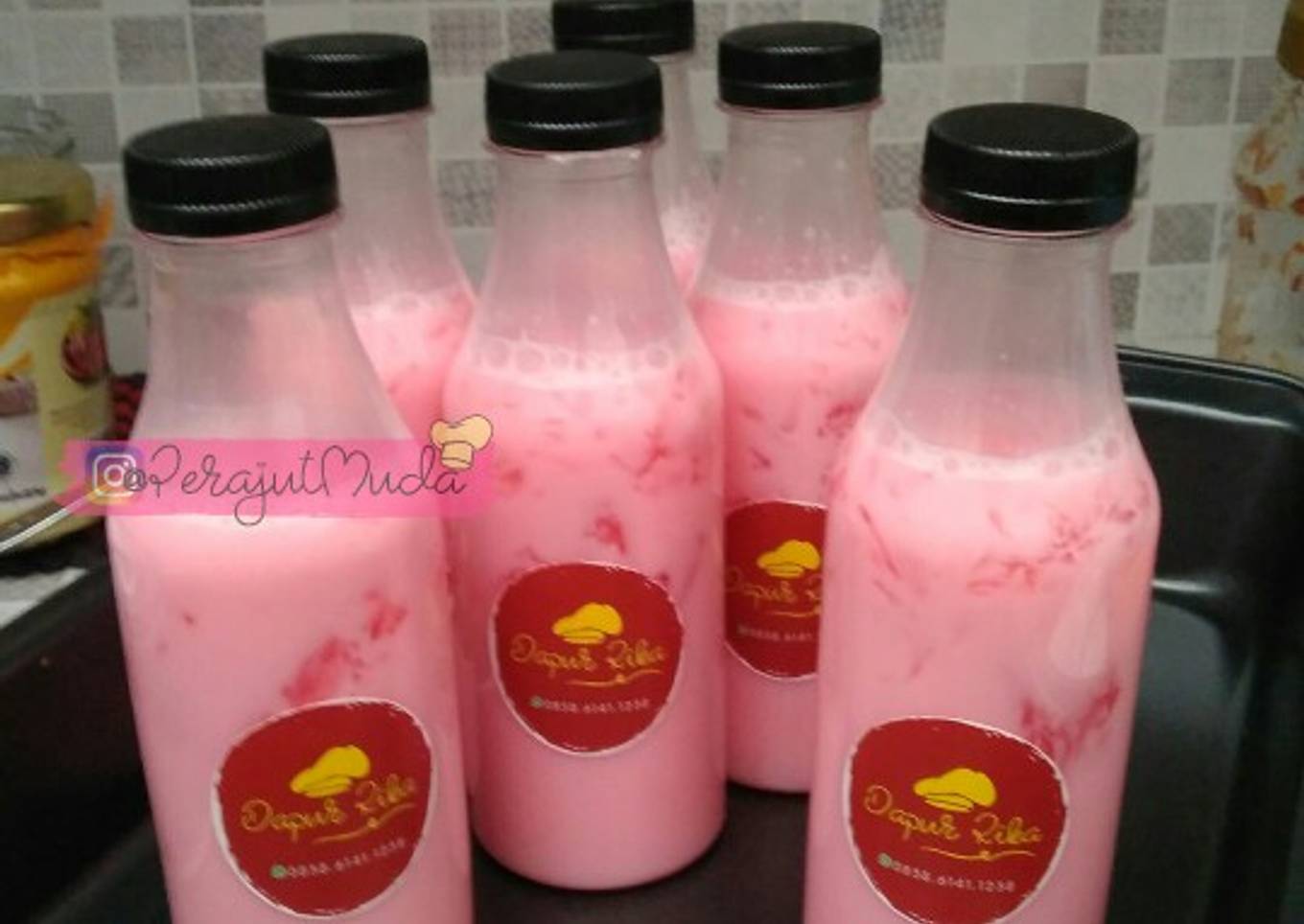 Es Jelly Susu dalam Botol