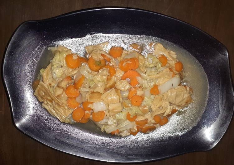 kaidah membuat Tumis Kembang Tahu yang selera bertambah