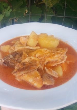 O poză a rețetei Tocănița de cartofi cu pui.