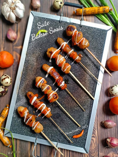 Foto resep Sate Bakso Sosis Praktis