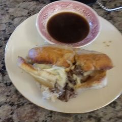 A picture of New England Style Steak And Cheese.