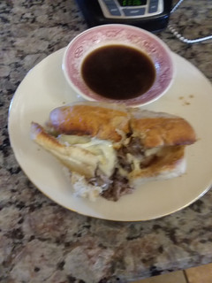 A picture of New England Style Steak And Cheese.