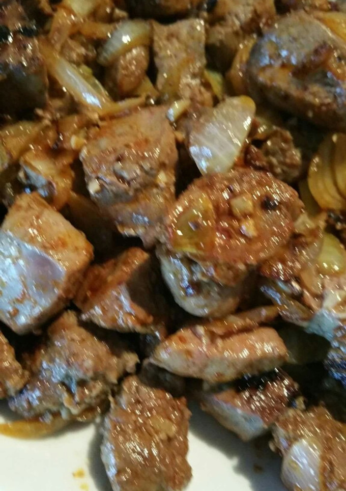 Una foto de Hígado Encebollado