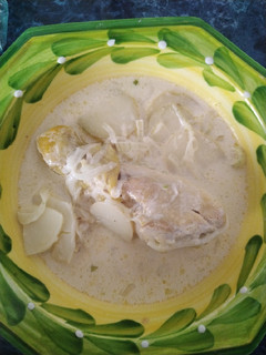 Una foto de Pollo a la crema