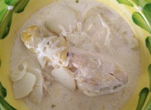 Una foto de Pollo a la crema