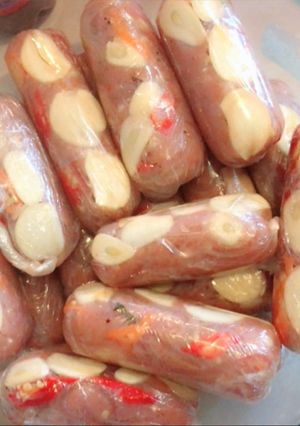 Hình của món Nem chua.