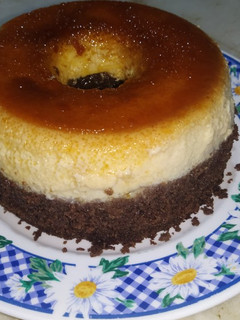 Una foto de Chocoflan fácil