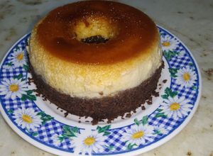 Una foto de Chocoflan fácil