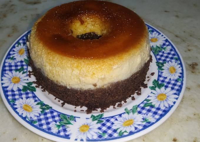 Chocoflan fácil Receta de valen- Cookpad