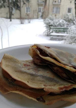 Foto resep Banana Nutella Crepes