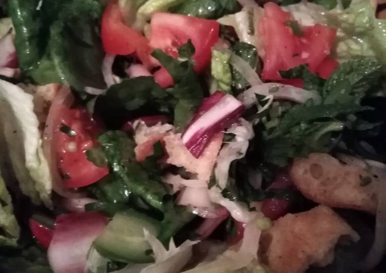 Cara Menghidangkan Fattouch salad ala dws kitchen Anti Ribet!