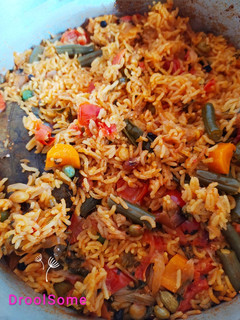 A picture of Tuvar Biryani.
