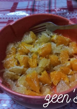A picture of Sweet Lime and Orange Salad.