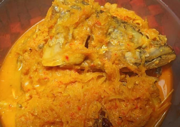 Resep: Gulai campur ikan makarel dan pepaya muda Praktis