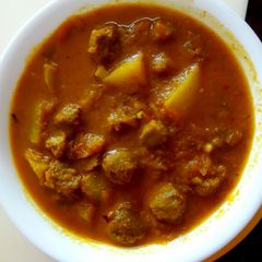 A picture of Soyabean curry.