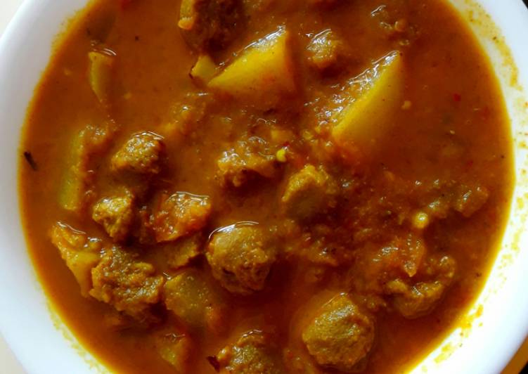 How To Make  Soyabean curry