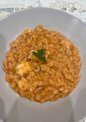 Una foto de Arroz meloso de rape
