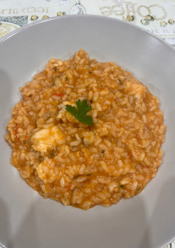 Una foto de Arroz meloso de rape