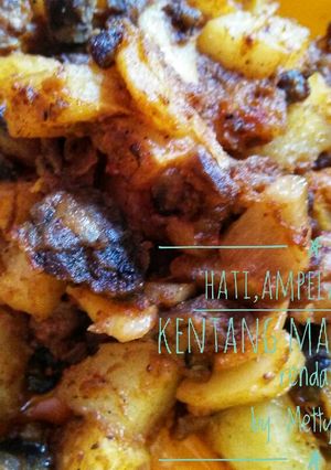Foto resep Rendang hati,ampela& kentang😁