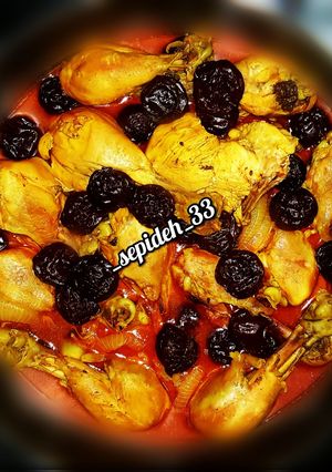 عکسی از دستور مرغ و آلو😋🍗