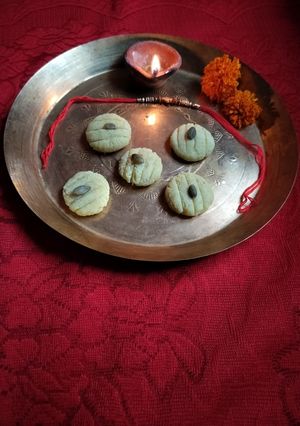 A picture of Milk peda.