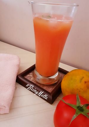 A picture of Orange Tomato Cocktail.