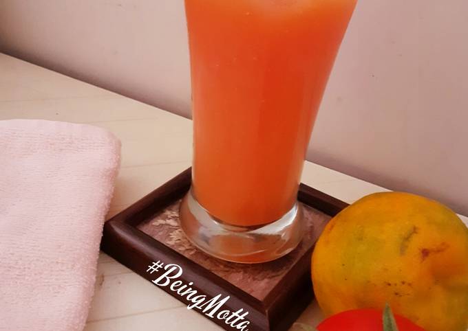 How to Make Fancy Orange Tomato Cocktail for Breakfast Food