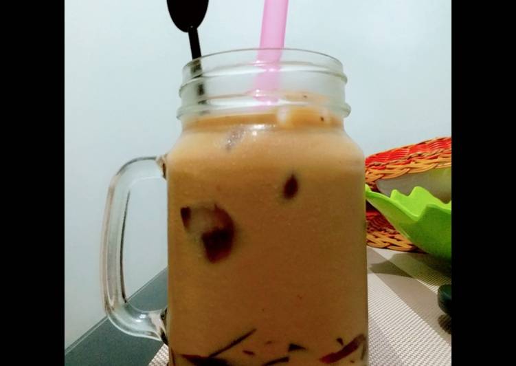 Thai Coffee Tea + Grass Jelly