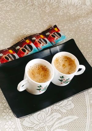 A picture of Hot coffee ☕ Instant Homemade Hot coffee.