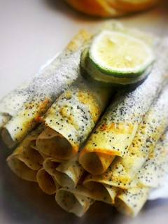 A picture of Lemon Poppy Seeds Crêpes.