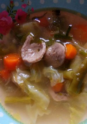 Foto resep Sayur sop bakso