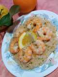 Risotto agli agrumi e gamberi