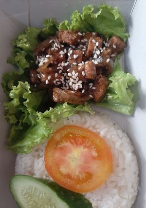 Foto resep Nasi ayam bumbu lada hitam