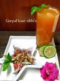 Golden Sparking Heart : Mother's Love Day. Carrot Ginger Elixir with Tulsi Red onion Kachumber salad