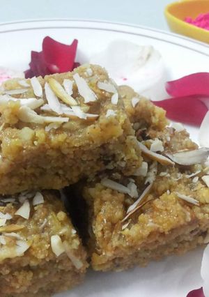 A picture of #sweettooth Mohanthal.