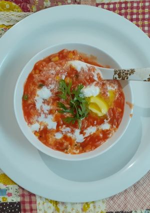 ટોમેટો સુપ વિથ નૂડલ્સ (Tomato Soup Recipe in Gujarati) રેસીપી મુખ્ય ફોટો