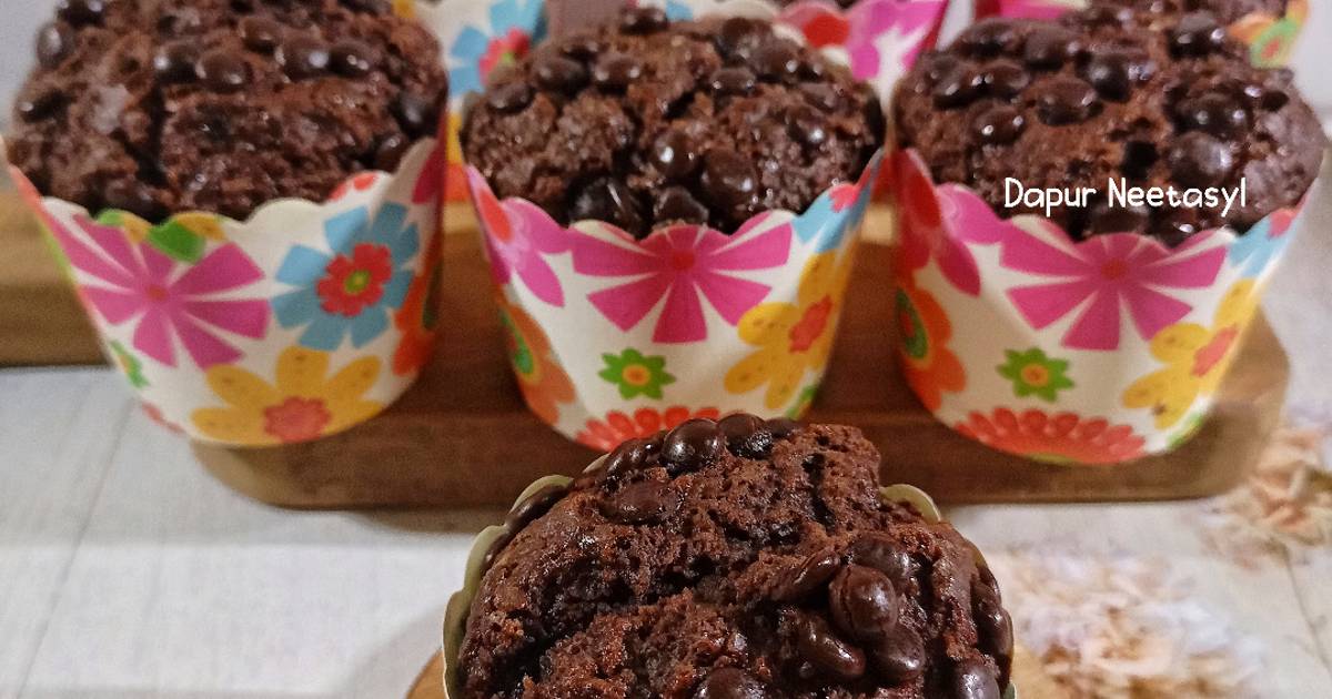 Resep Muffin Coklat Super Nyoklat Oleh Dapur Neeta - Cookpad