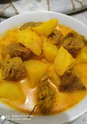 Foto resep Gulai kentang vegan