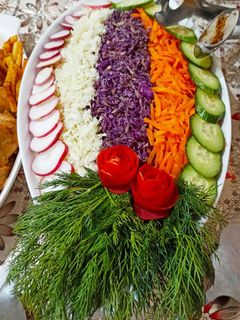 عکسی از دستور تزیین سالاد