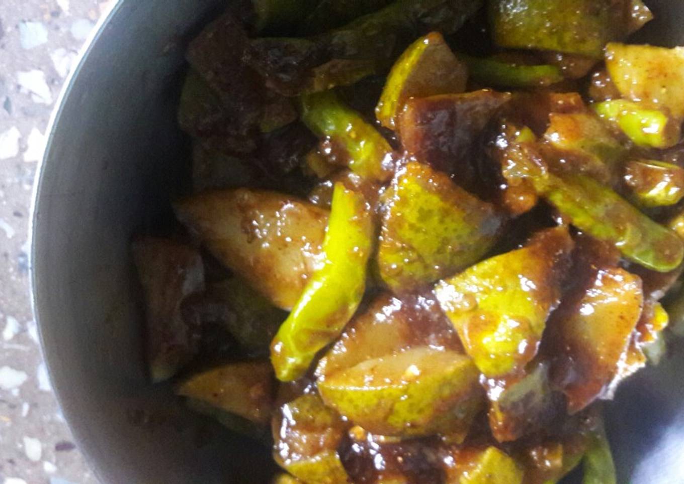 Raw mango pickle