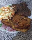Milanesa de pescado con tostón